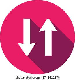 two way icon, vector illustration