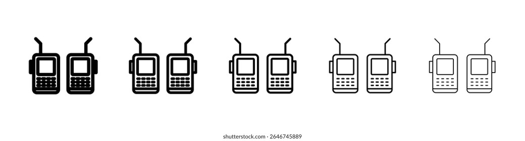 Two way radio icon concept. graphic design, logo, Web, UI.