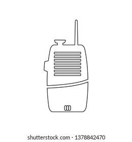 Two way radio icon. Element of Fireman for mobile concept and web apps icon. Outline, thin line icon for website design and development, app development