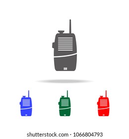 Two way radio icon. Elements of firefighter multi colored icons. Premium quality graphic design icon. Simple icon for websites, web design, mobile app, info graphics on white background