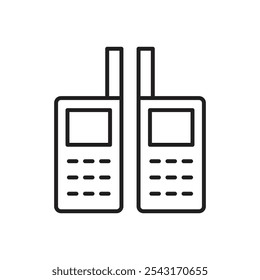 Two way radio icon. simple vecor icon.