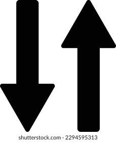 two way road sign vector . double arrow icon