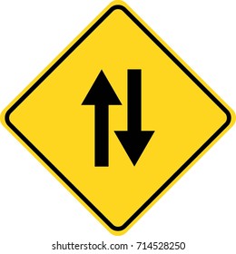 Two Way Sign Stock Vector (Royalty Free) 714528250 | Shutterstock