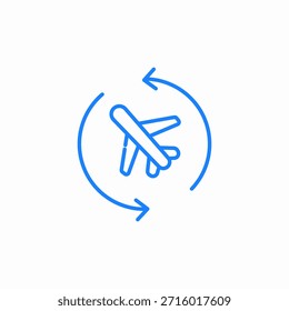 Icono de billete de dos vías signo Vector