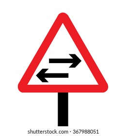 Two Way Traffic Crossing Road Sign