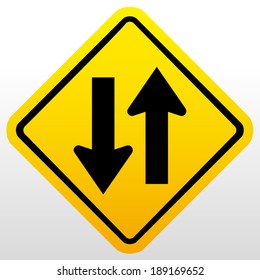 Two Way Traffic Sign