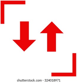 Two way traffic sign vector icon.