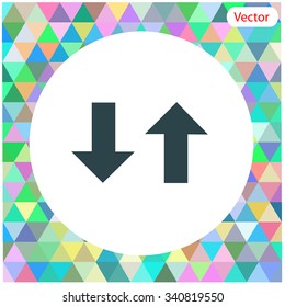 Two way traffic sign vector icon.