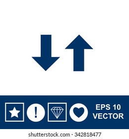 Two way traffic sign vector icon.