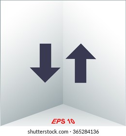 Two way traffic sign vector icon.