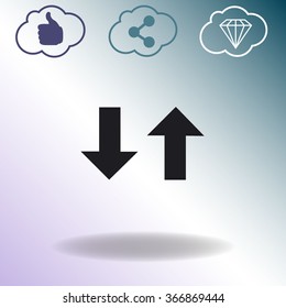 Two way traffic sign vector icon.