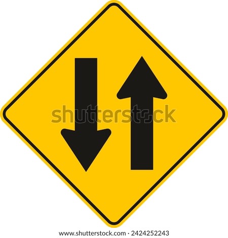 two way traffic, Traffic Sign , Vector, symbol, transport icon