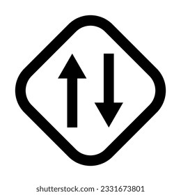 Two Way Vector Glyph Icon For Personal And Commercial Use.
