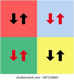 Two way vector  icon.