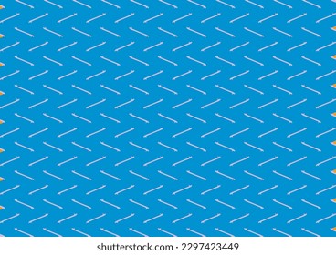 Two ways lines on blue background
