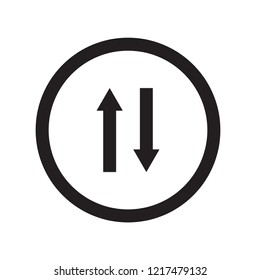 Two ways sign icon. Trendy Two ways sign logo concept on white background from Traffic Signs collection. Suitable for use on web apps, mobile apps and print media.