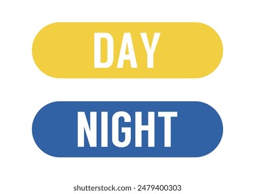 Two web icons with the words day and night