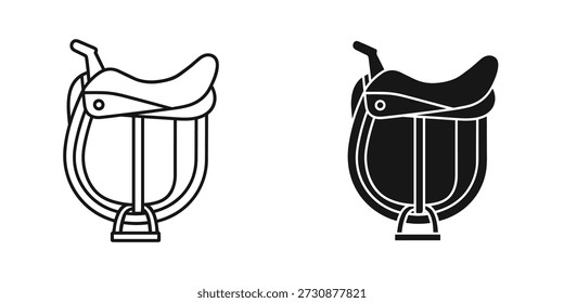 Two Western Saddle One White One Black Line white saddle black saddle horse riding equestrian