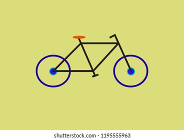 Two wheel bike with green background 