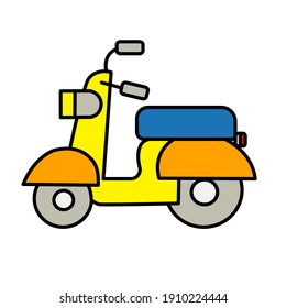 Two wheeled vehicle vector illustration 