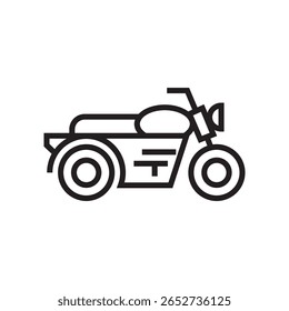duas rodas ícone bicicleta vetor ilustração eps traço editável