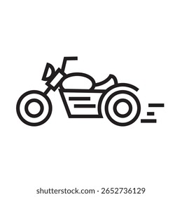 duas rodas ícone bicicleta vetor ilustração eps traço editável