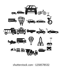 Two wheeler icons set. Simple set of 25 two wheeler vector icons for web isolated on white background