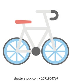 
A two wheeler manual vehicle, cycle 
