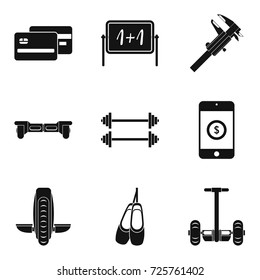 Two wheelers icons set. Simple set of 9 two wheelers vector icons for web isolated on white background