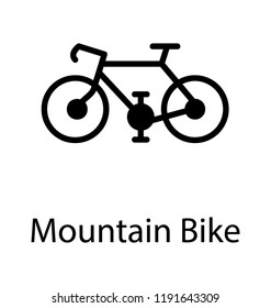 Two wheels connected with iron frame depicting bicycle  
