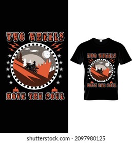 TWO WHEELS MOVE THE SOUL T-SHIRT DESIGN.Motorcycle shirt for Men, Funny Biker Gift,Motorcycle Life T-shirt.Motorcycle Typography - Men's T-Shirt.