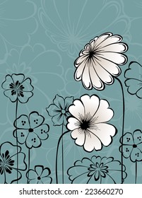 Two white flowers