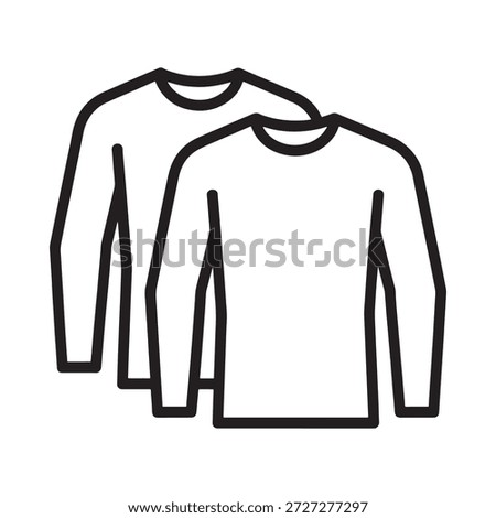 Two white long sleeve crew neck t shirts