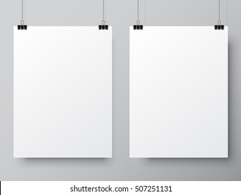 Two White Poster Templates