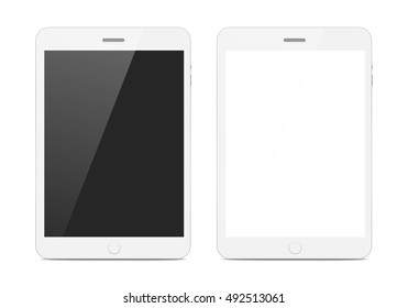 Two white tablets with shadow