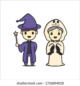 Two witches with one star stick
