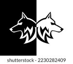TWO WOLF EGAME LOGO DESIGN