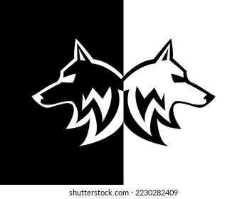 TWO WOLF EGAME LOGO DESIGN