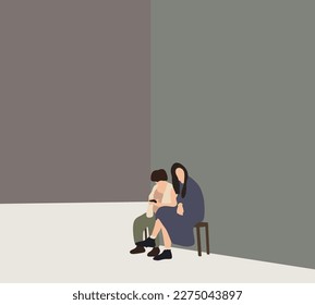 Two woman sitting on bench outside outdoors waiting for friend on city street. People and lifestyle concept