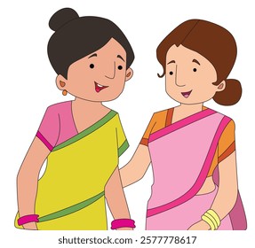 Two and woman smiling happily