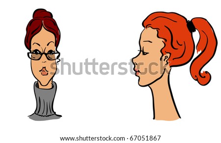 two womanish goloki of different character