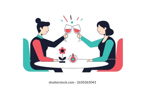Two women enjoying a toast celebrating friendship and life moments