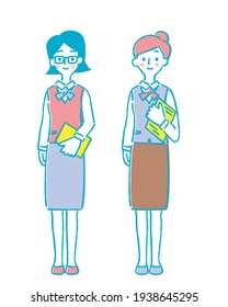 Two women in medical office