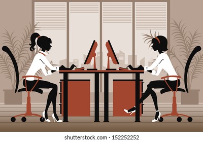 Two Women In Office