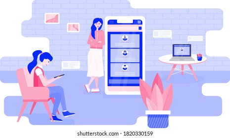 Two women in the office
