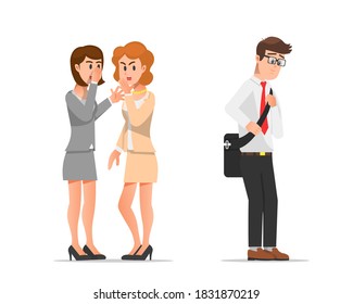 Two Women In The Office Who Gossip About Their Office Mate