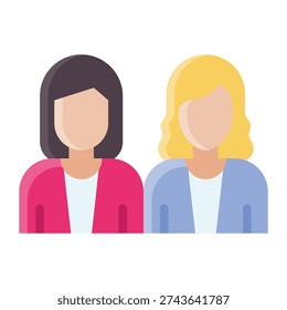 Two Women Standing Together Unity