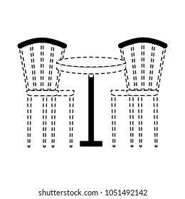 two wooden chair round table furniture