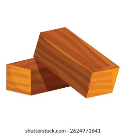 Two wooden planks with visible wood grain lying on top of each other
