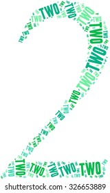 Two word cloud on a white background.